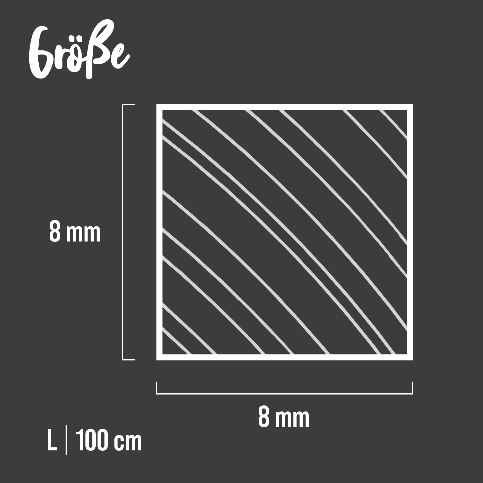 Massivholz Quadratleisten – 10er Set für DIY, Basteln & Innenausbau - Ansicht 3