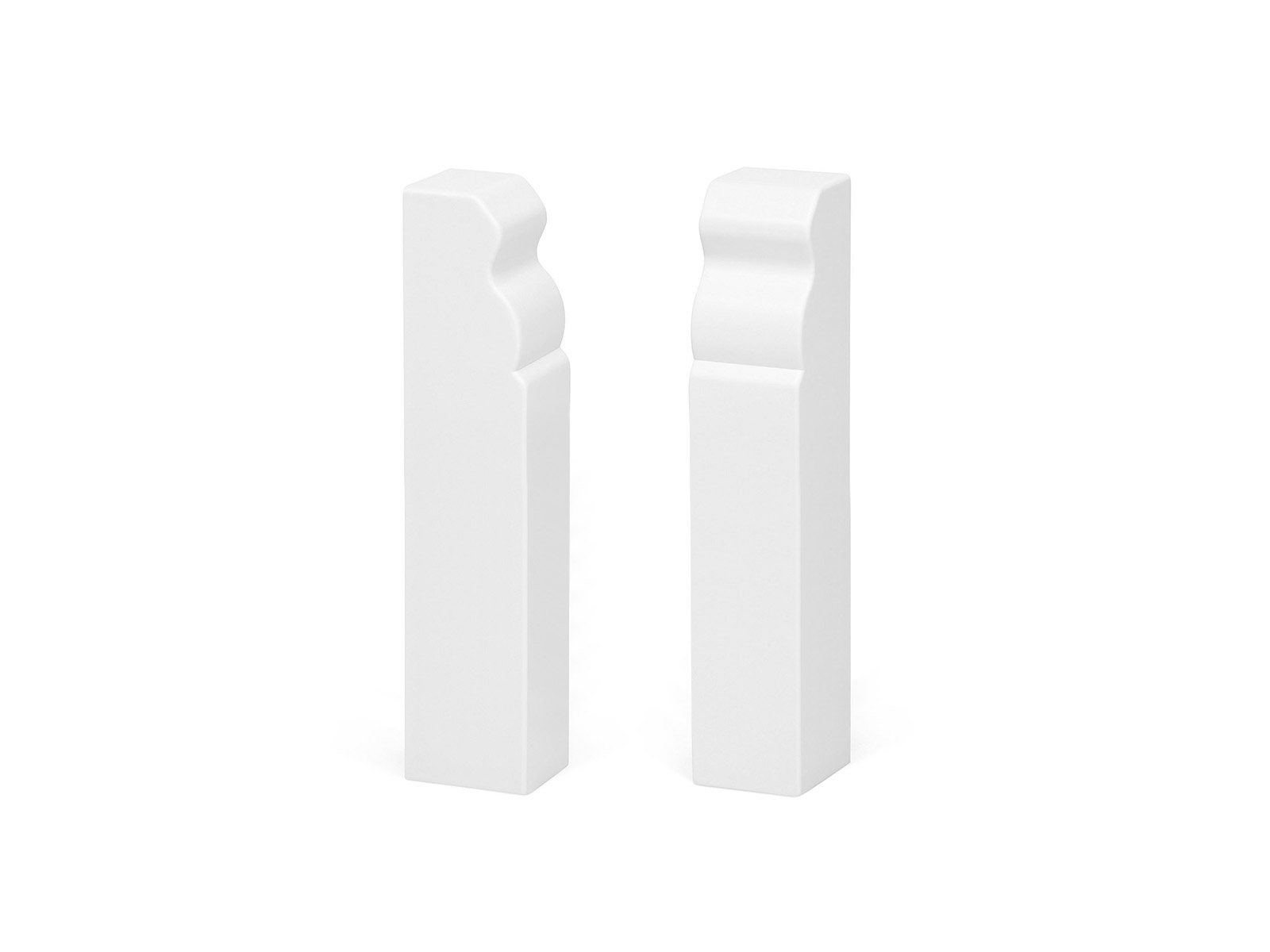 Endkappen (re/li) Hamburger Sockelleiste 90 mm