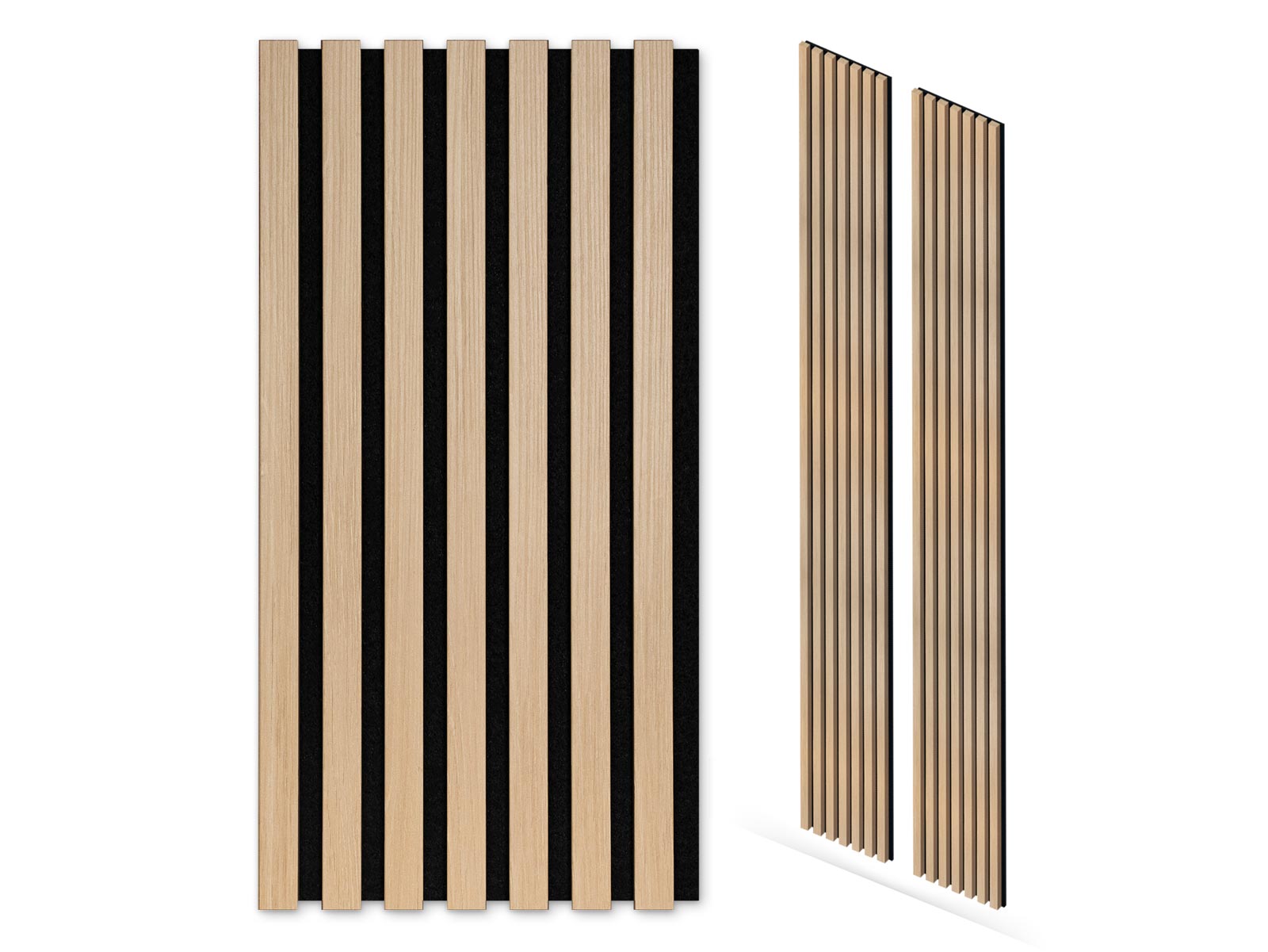 Akustikpaneele Eiche Natur 30 x 260 cm - 2er Set