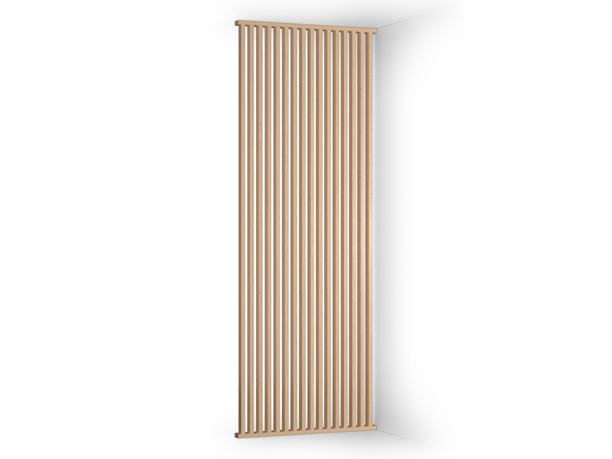 Raumteiler Eiche Natur 90° Komplett-Set 100 x 270 cm