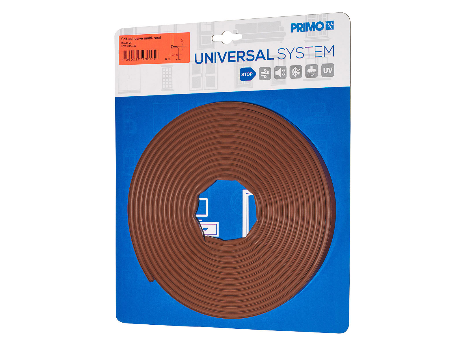 Primo Dichtungsband dunkelbraun Densa | 2-5mm | Länge 6m