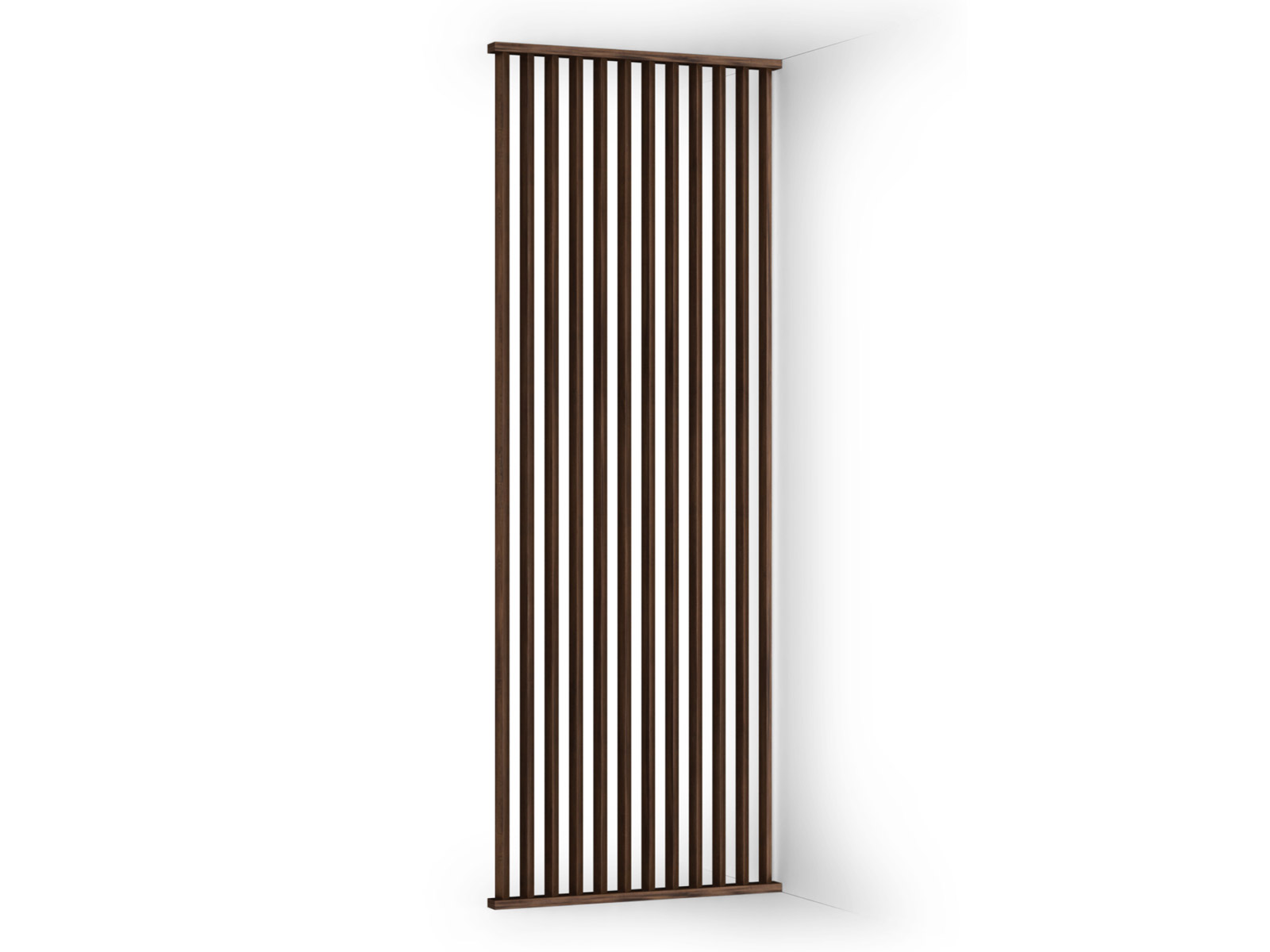 Raumteiler Walnuss 45° Komplett-Set 100 x 270 cm