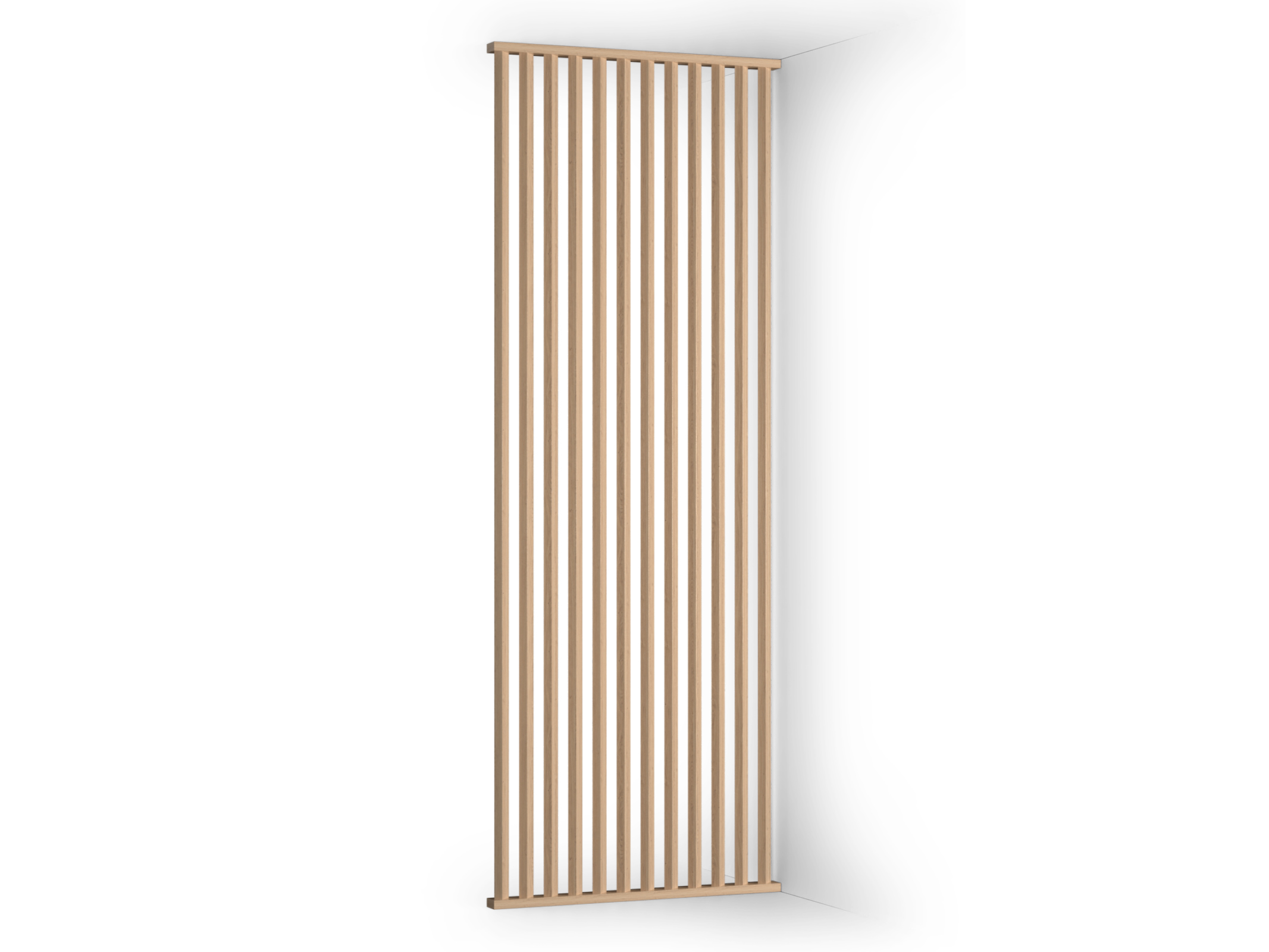 Raumteiler Eiche Natur 45° Komplett-Set 100 x 270 cm