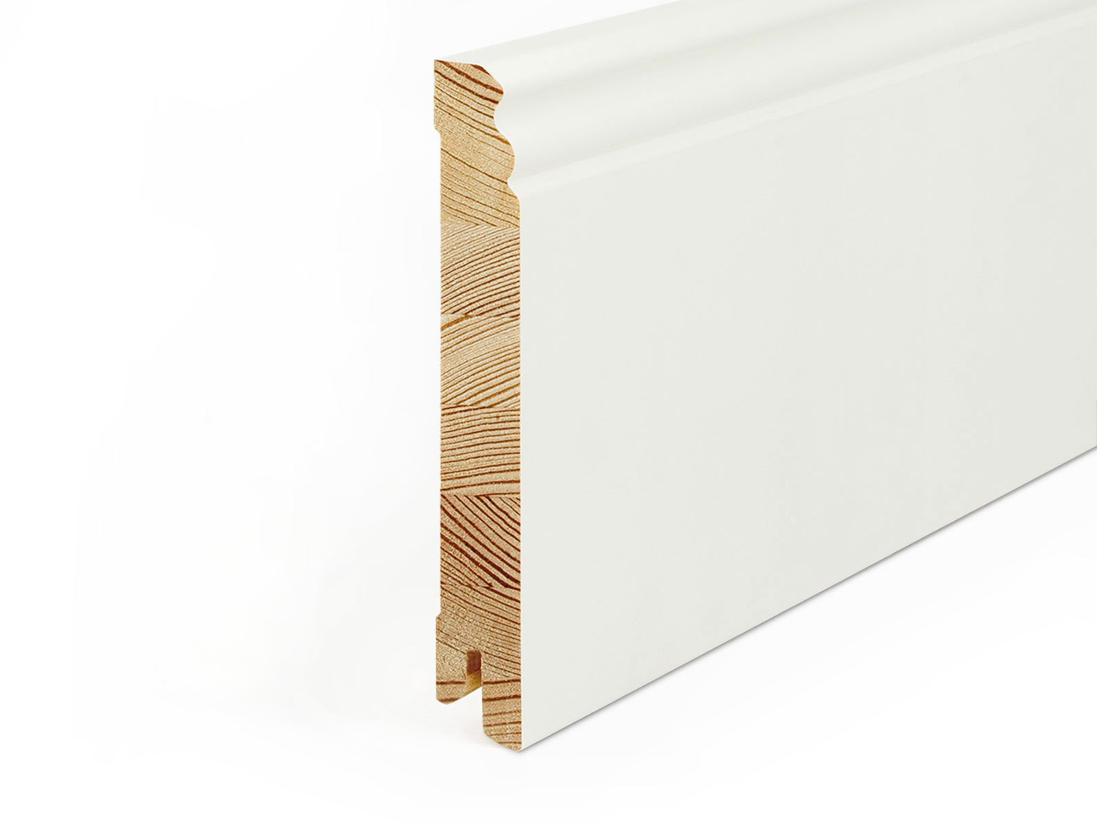Sockelleiste Berliner Massiv Weiss Lackiert Profil