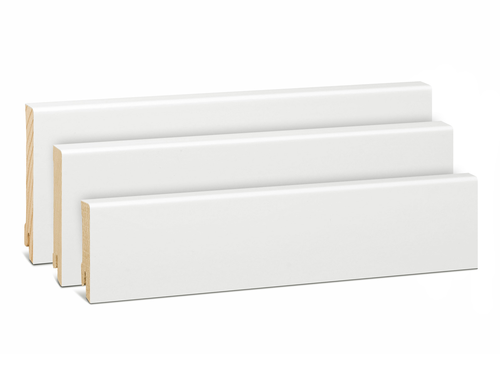 Modern - Fichte Massivholz weiß foliert RAL9016