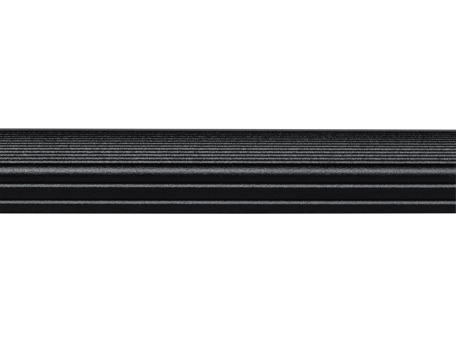 Abschlussprofil Laminat 30 x 1900 mm in Schwarz aus Aluminium