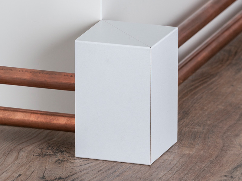 Außenecke 64 x 96 mm, MDF Heizungsrohrverkleidung Rechteckig