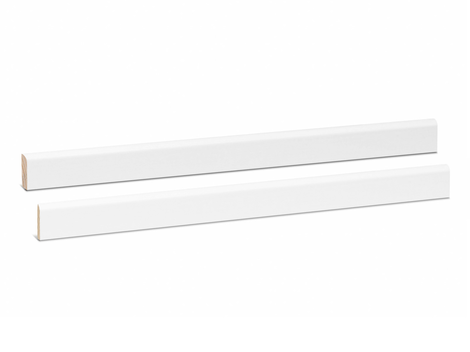 Deckleiste weiß lackiert RAL9016 - Kiefer Massivholz