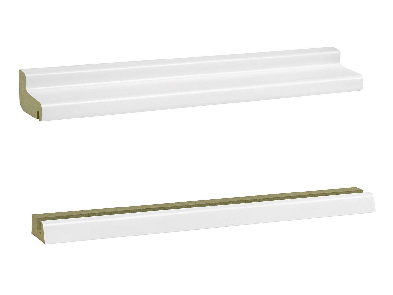 Ober- und Unterteil Feuchtraum Heizungsrohrverkleidung RAL9016