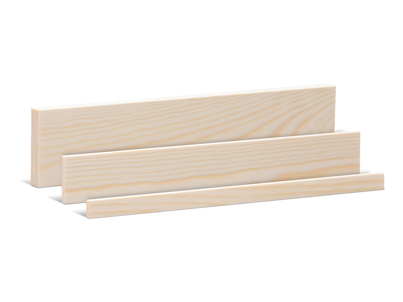 Rechteckleiste / Glattkantbrett Kiefer Massivholz