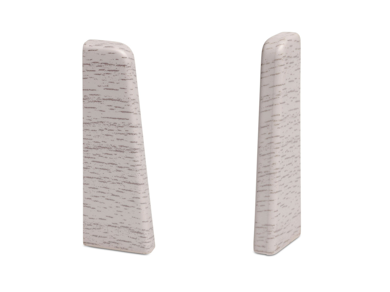 2 x Endstück für Sockelleiste Eiche hell - MEGA Profil