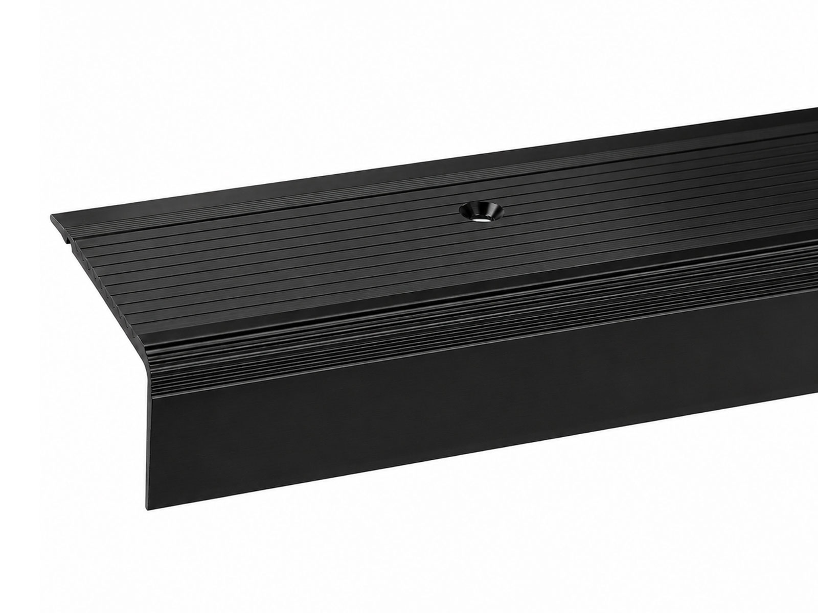 Winkelprofil Treppenwinkel 45 mm in Schwarz aus Aluminium