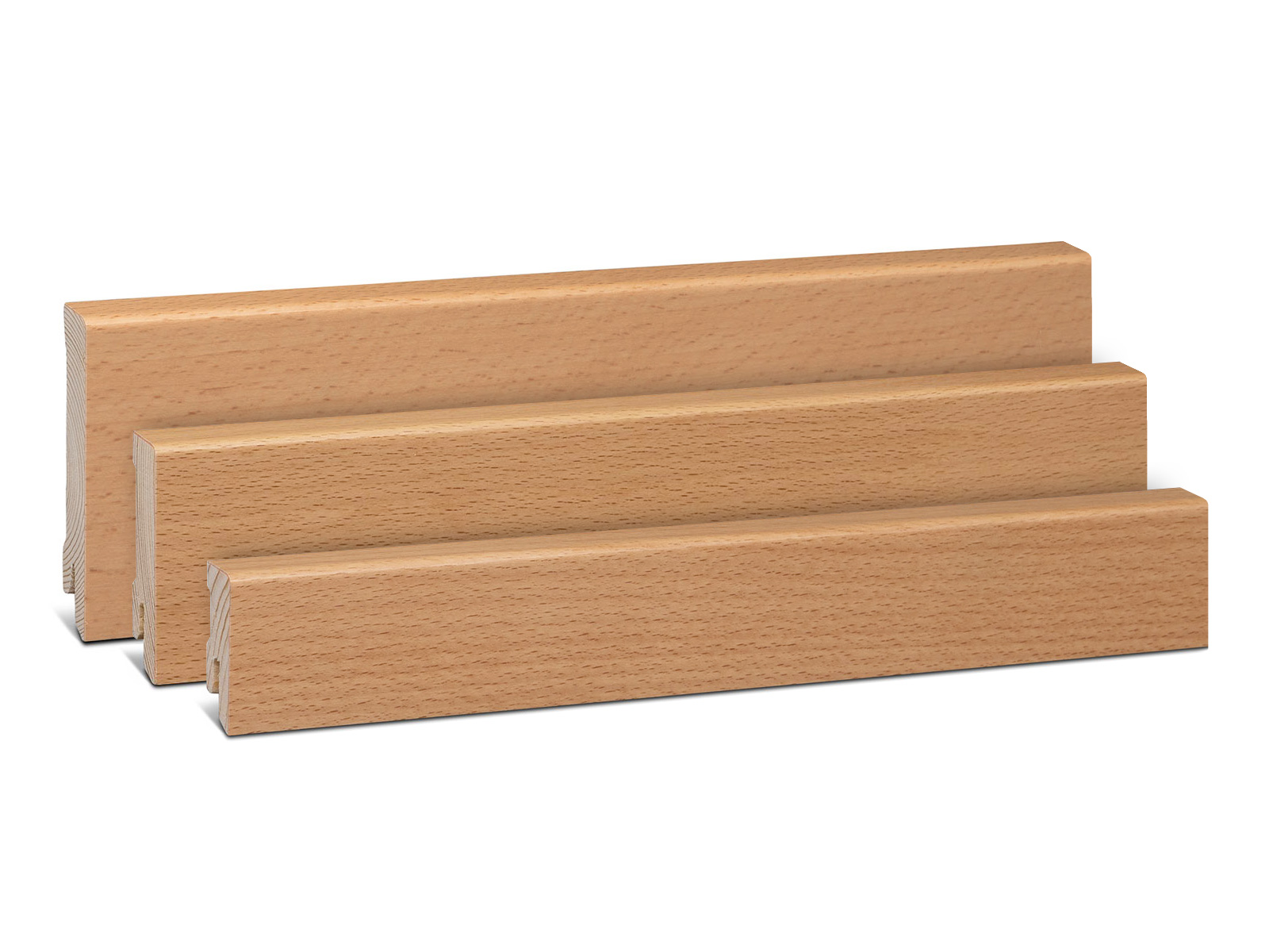 Modern Parkettleiste - Buche gedämpft natur lackiert