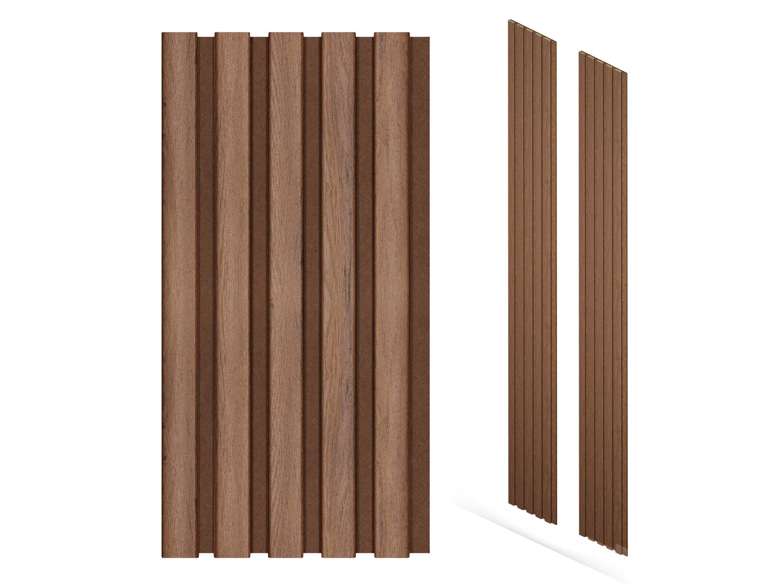 Akustikpaneele Ellipse Eiche Rustikal 30 x 260 cm - 2er Set