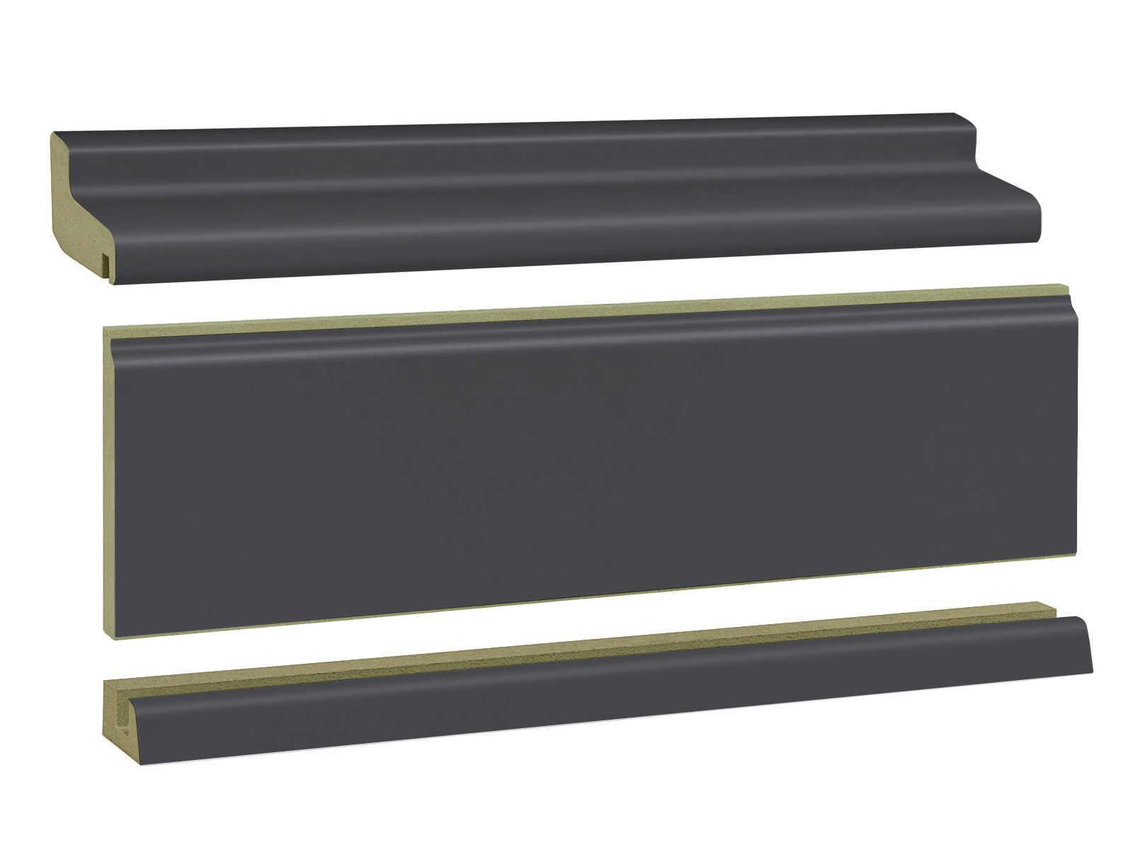 Feuchtraum Heizungsrohrverkleidung in Anthrazit