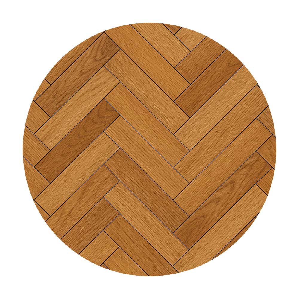 Echtholz-Parkett im Fischgrätmuster – Beispiel für hochwertigen Bodenbelag und passende Sockelleistenwahl.