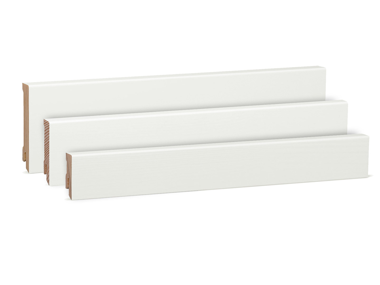 Modern - Kiefer Massivholz weiß lackiert RAL9010