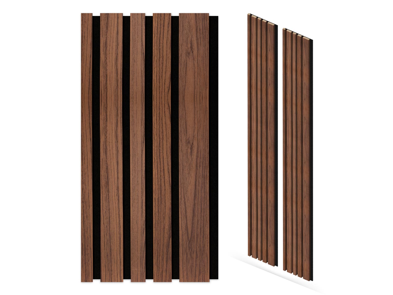 Akustikpaneele Blend Walnuss 30 x 260 cm - 2er Set