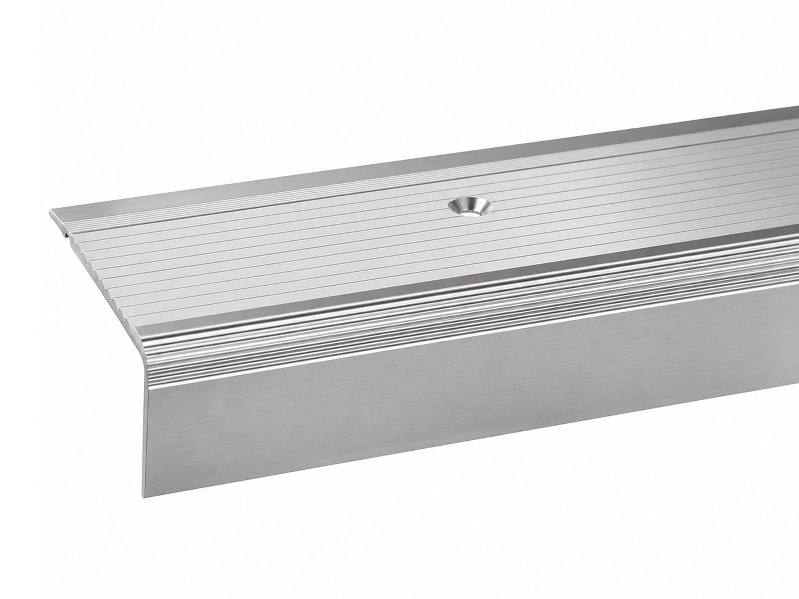 Winkelprofil Treppenwinkel 45 mm in Edelstahl matt aus Aluminium