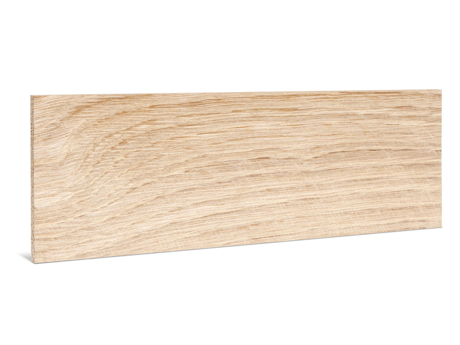 Rechteckleiste Massivholz Eiche roh