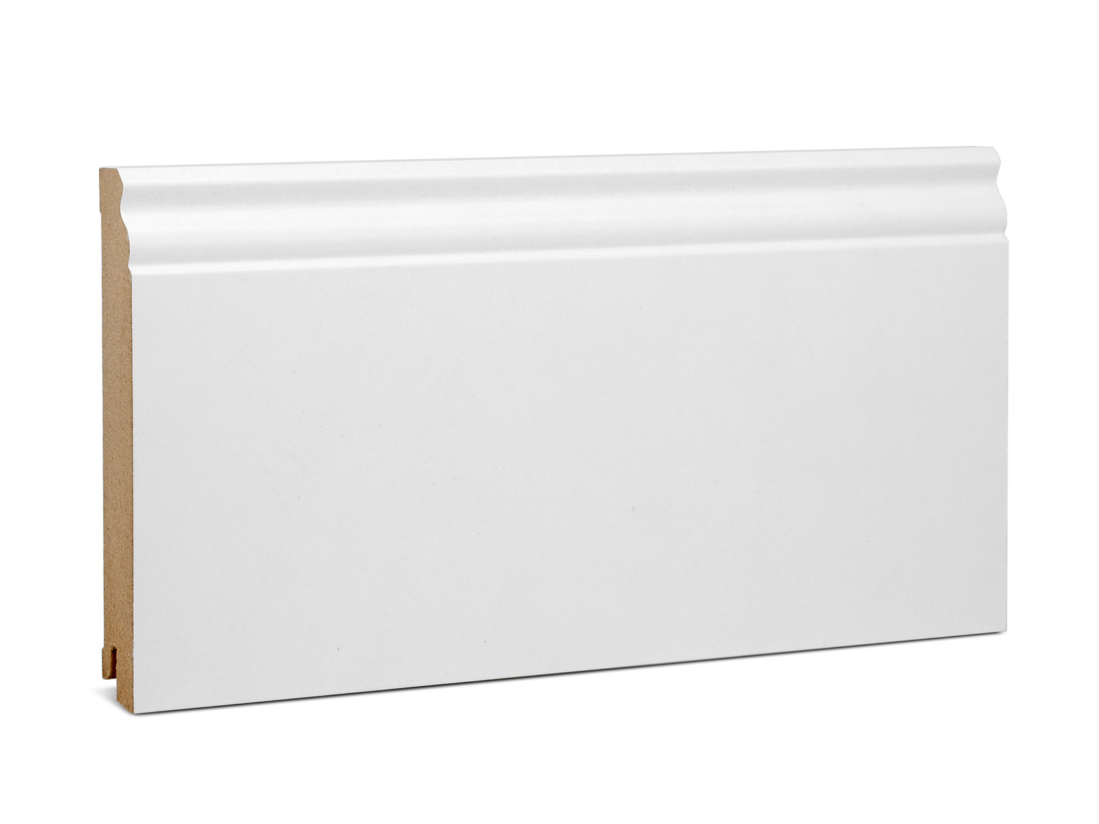 Hamburger Leiste 19 x 145 mm MDF weiß foliert RAL9016