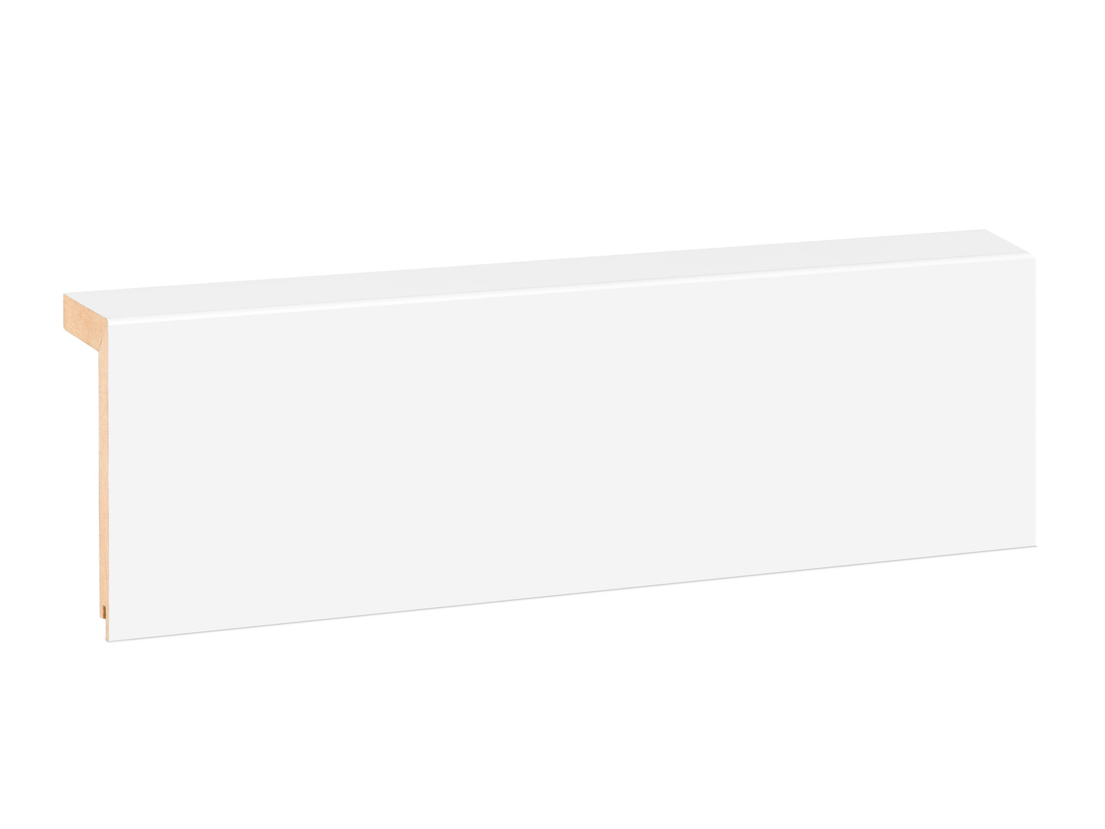 Heizungsrohrverkleidung 57 x 100 mm - Modern Profil, MDF weiß