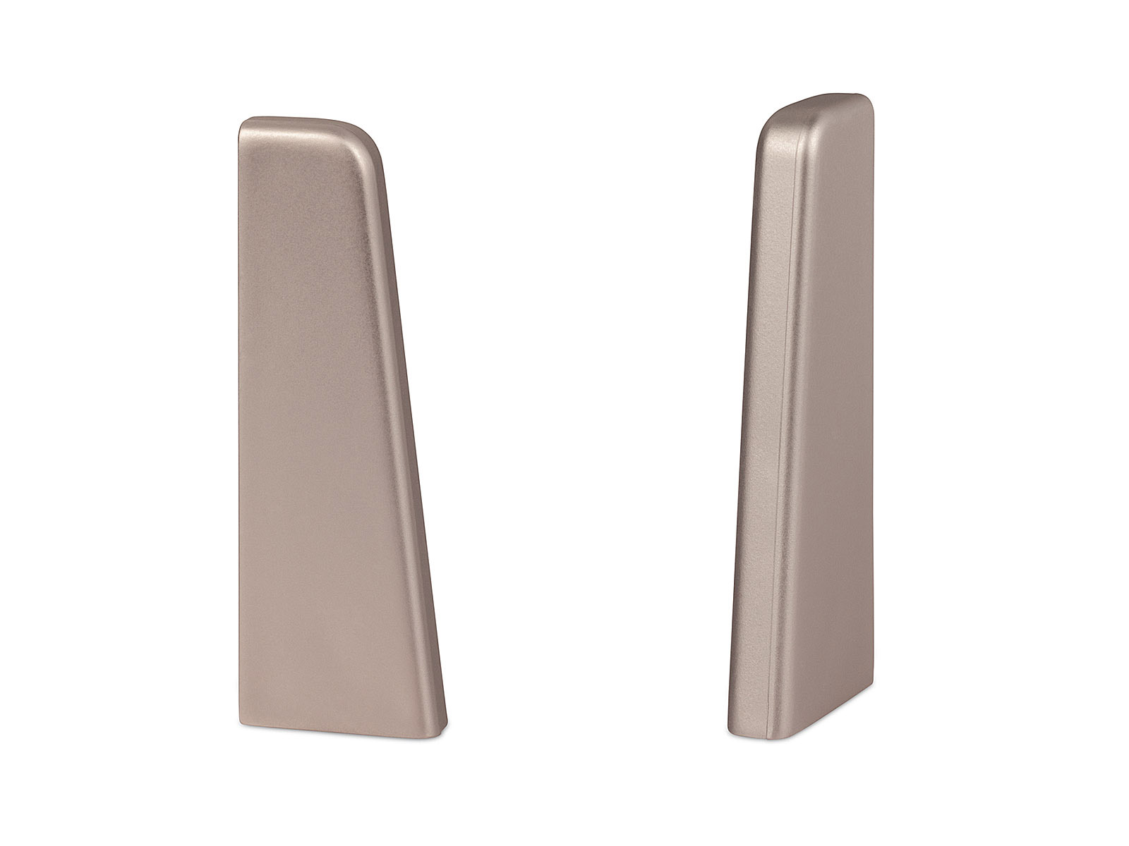 2 x Endstück für Sockelleiste Anthrazit - MEGA Profil