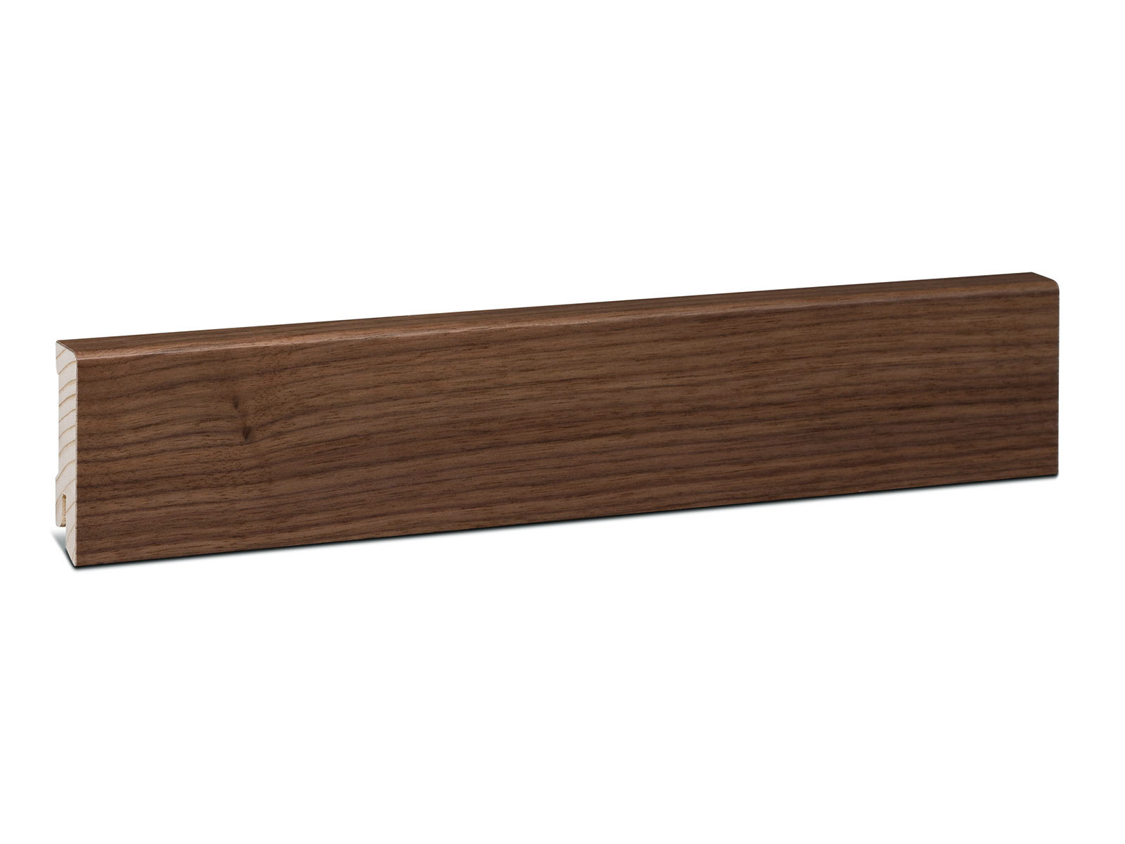 Parkettleiste amerikanischer Nussbaum 16 x 58 mm - Modern Profil