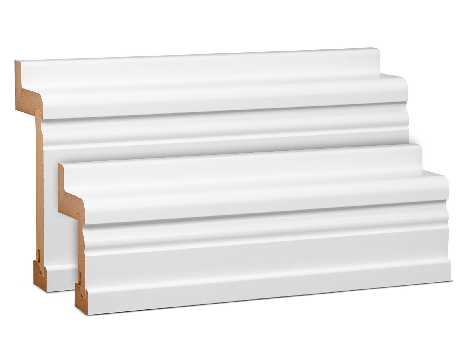 MDF Hamburger Profil weiß RAL9016