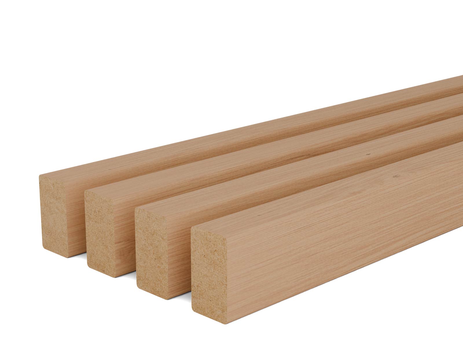 Raumteiler Lamellen Eiche Natur 270cm - 4er-Set