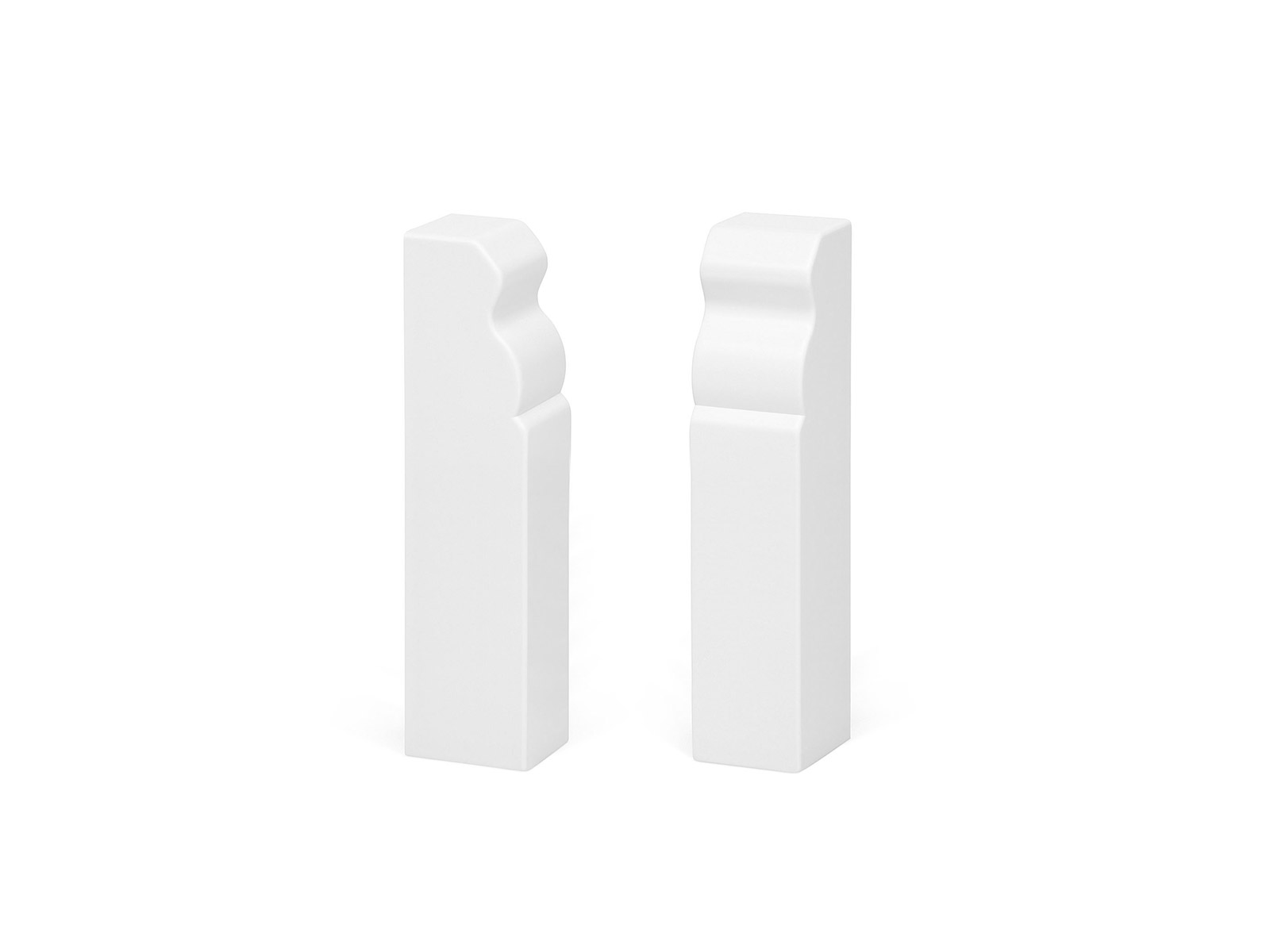 Endkappen (re/li) Hamburger Sockelleiste 80 mm