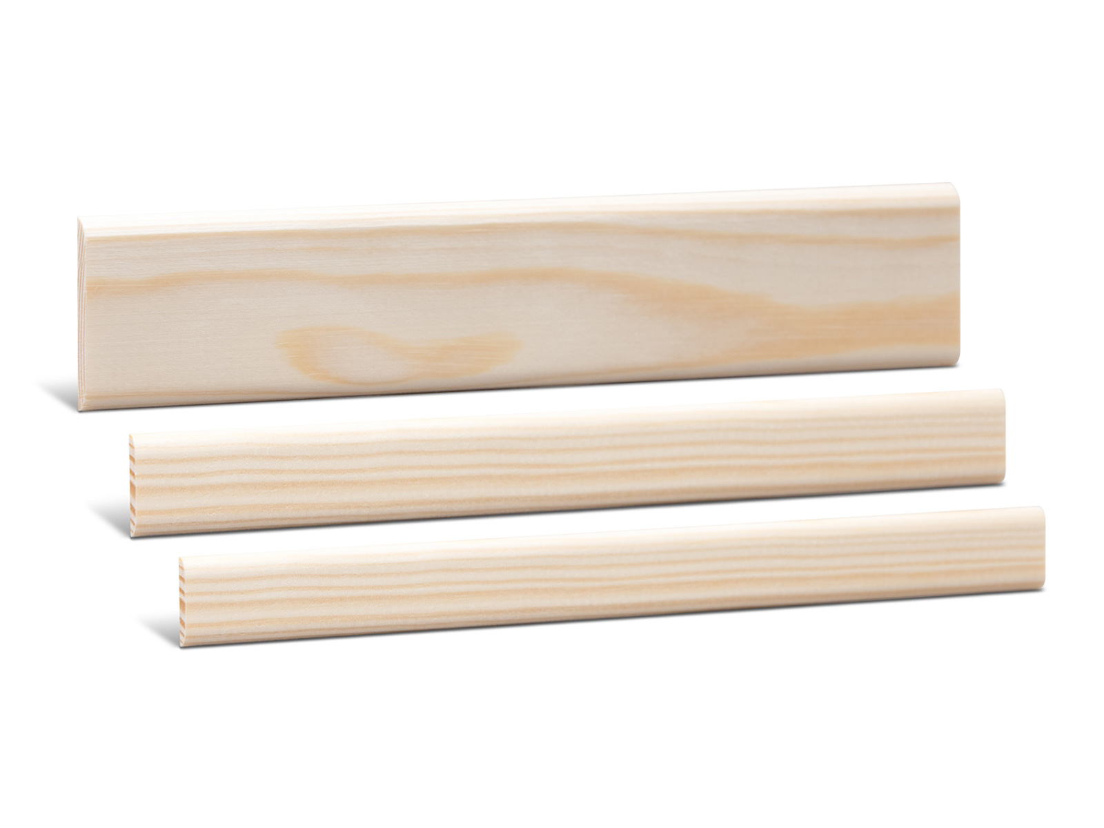 Tapetenleiste - Massive Holzleiste Kiefer roh