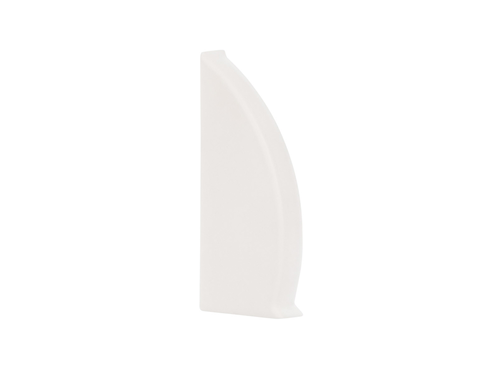 Endkappe links für Döllken Kabelkanal Sockelleiste MD-63, weiß