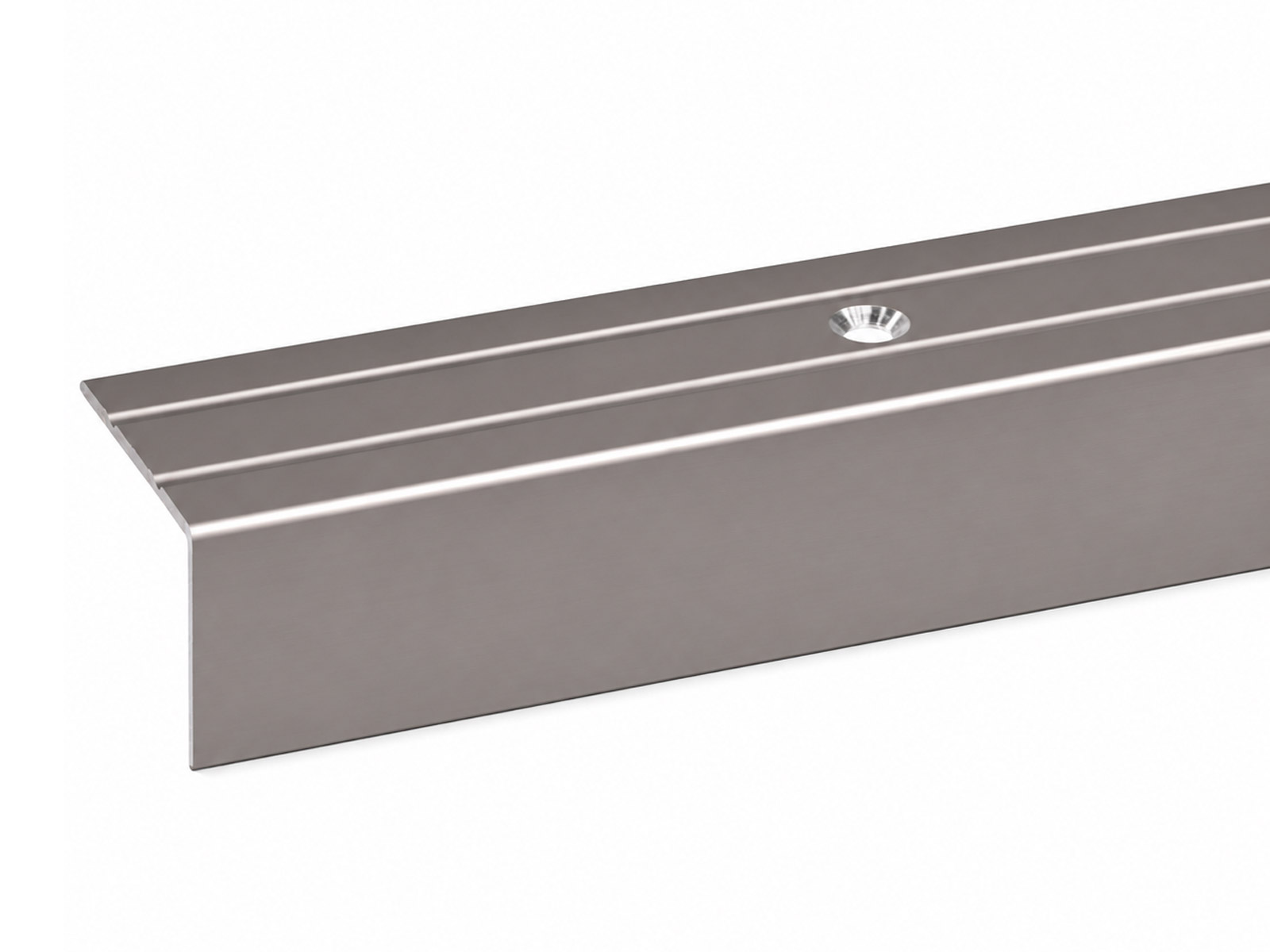 Winkelprofil Treppenwinkel 24 mm in Edelstahl matt aus Aluminium