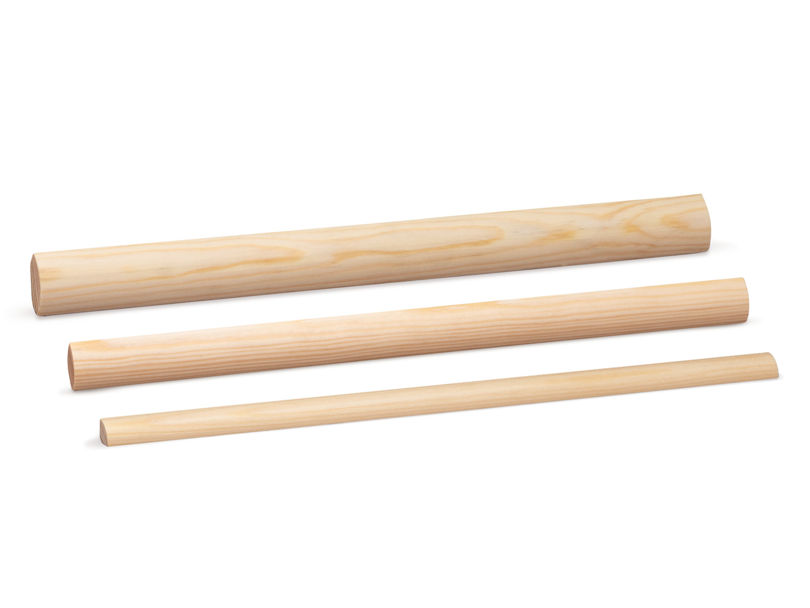 Viertelstab Kiefer Massivholz roh