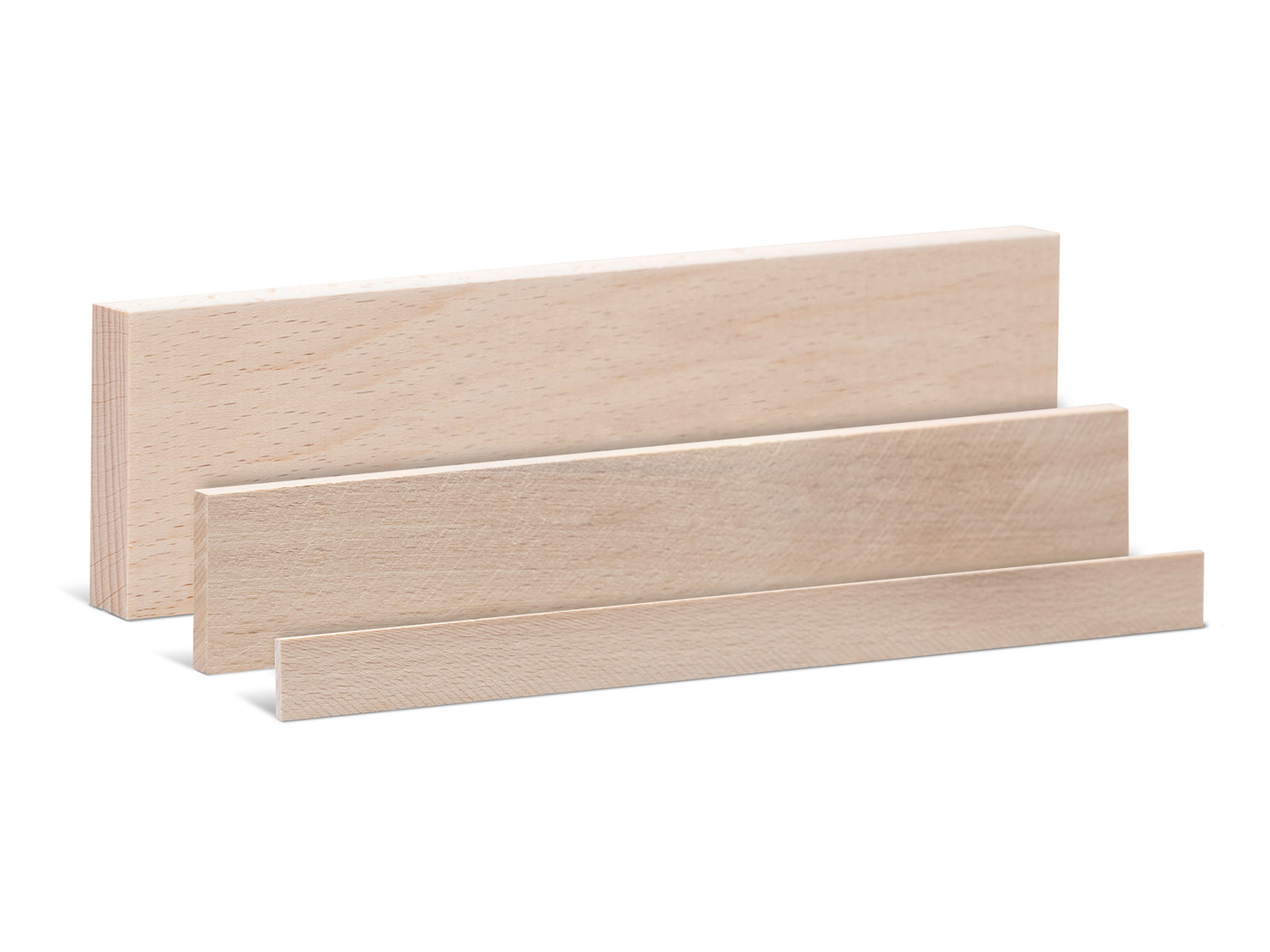 Rechteckleiste / Glattkantbrett Massivholz Buche
