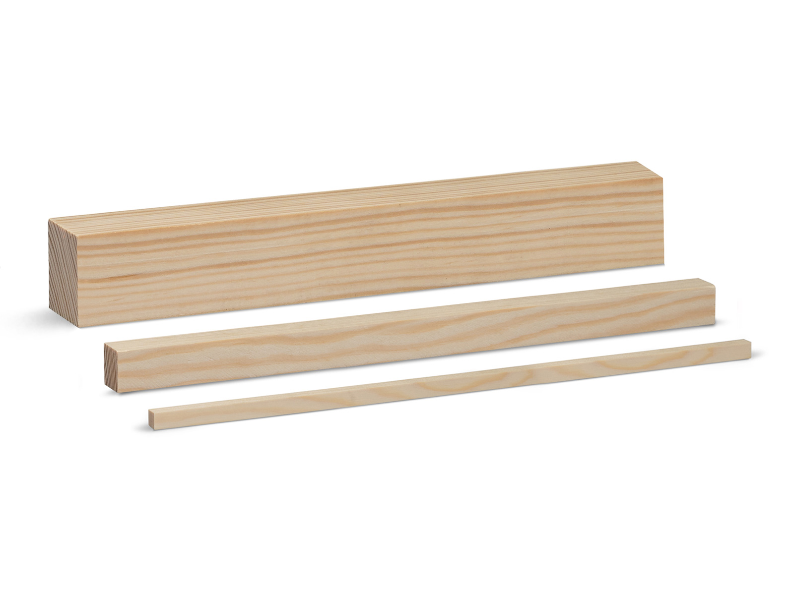 Quadratleiste Massivholz Kiefer roh