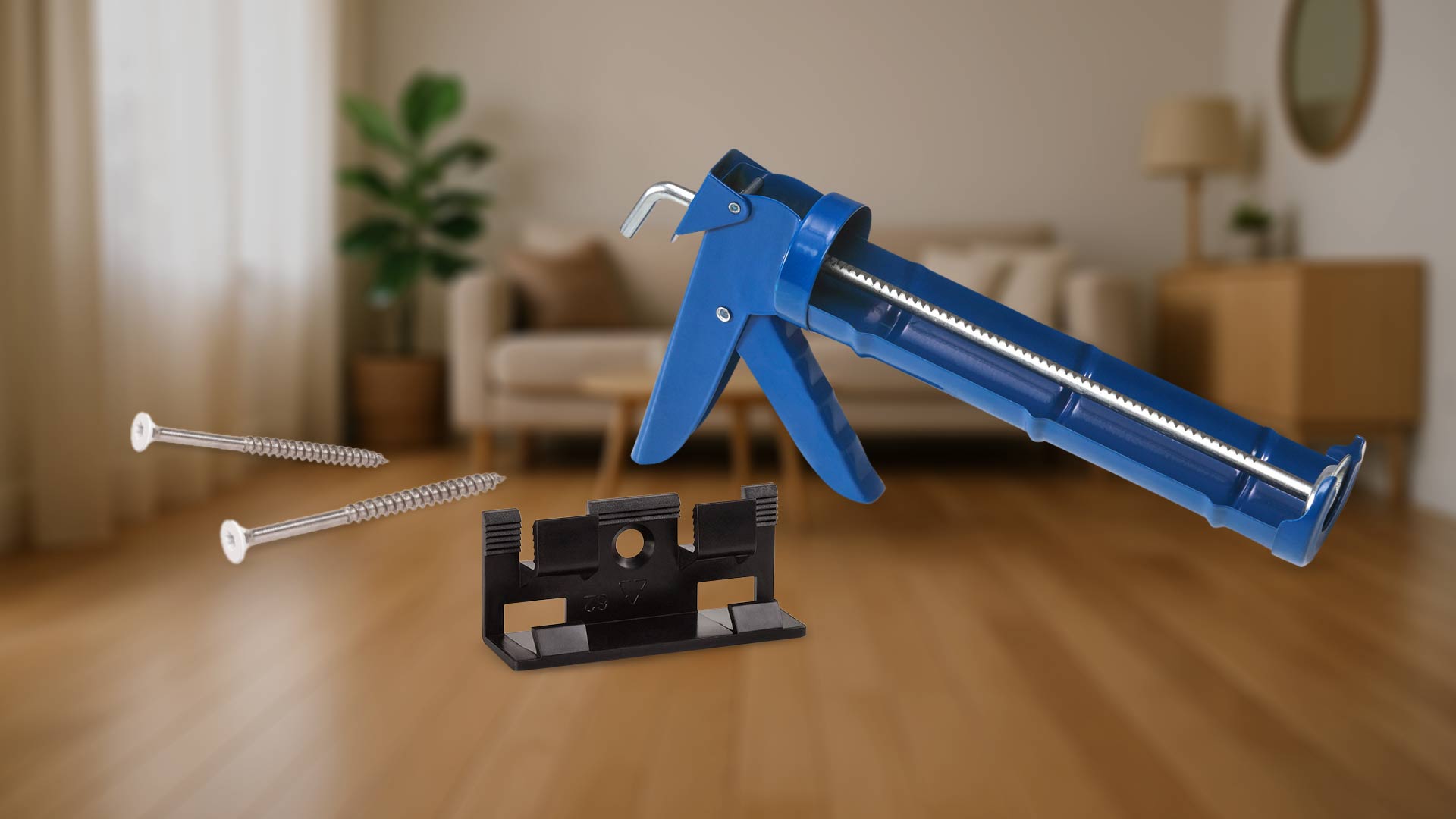 Befestigungsmaterial für Sockelleisten – Clips, Schrauben, Kartuschenpresse und Zubehör im Überblick
