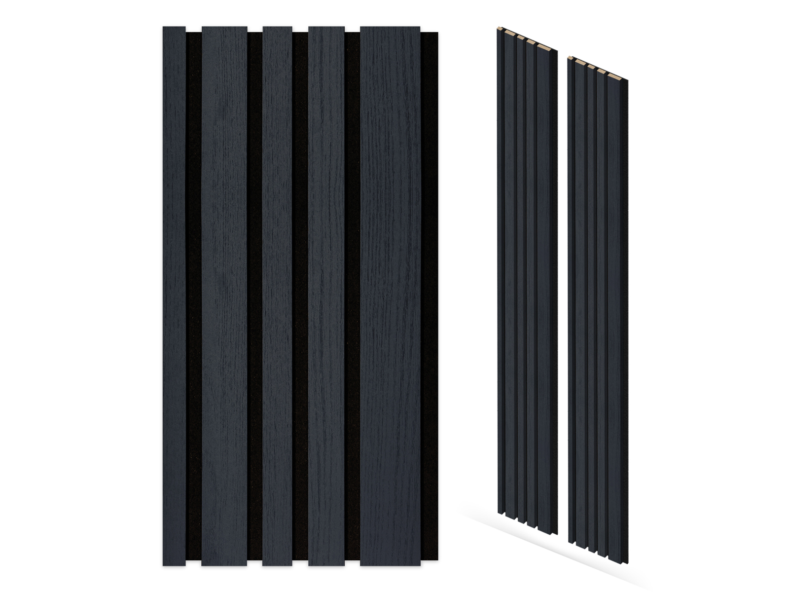 Akustikpaneele Blend Eiche Lava 30 x 260 cm - 2er Set