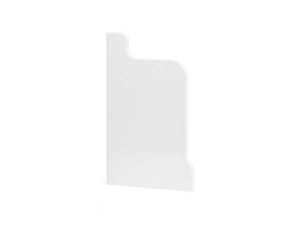 Endkappe für Heizrohrverkleidung in weiß (68x124mm)