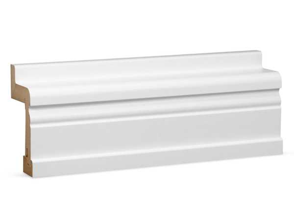Heizungsrohrverkleidung 66 x 115 mm - Hamburger Profil weiß RAL9016