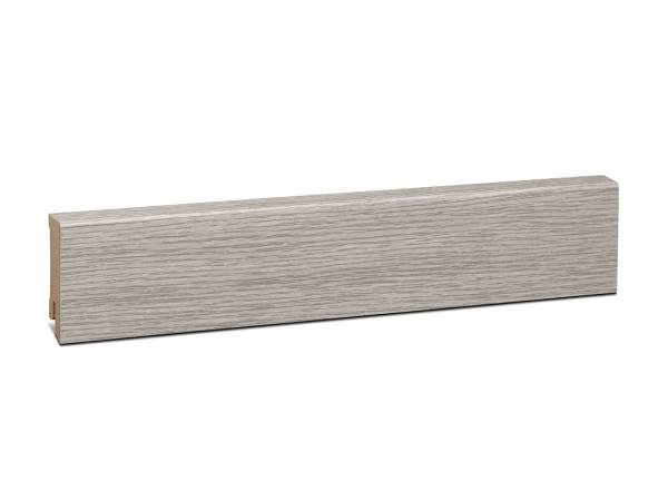 Modern Laminat Leiste MDF foliert - Antik grau gebürstet (16x58mm)
