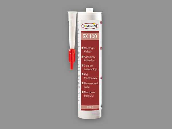 Styroporkleber Polystyrolkleber Montagekleber SX 100, Kartusche 400 g