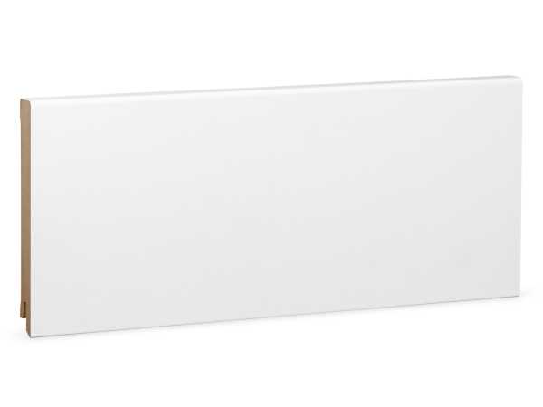 Modern MDF Sockelleiste weiß foliert RAL9016 (16x120mm)