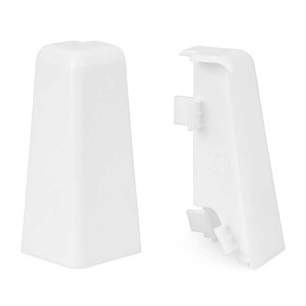 Außenecken weiß für MEGA-Profil (20 x 58 mm)