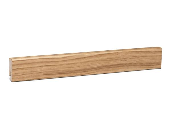 Modern Holz Sockelleiste mit Eiche Furnier - natur lackiert (16x40mm)