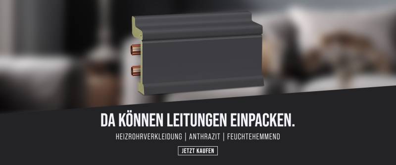 Feuchtraum Heizungsrohrverkleidung MDF, anthrazit