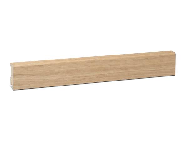 Modern Holz Sockelleiste mit Eiche Furnier - unbehandelt (16x40mm)