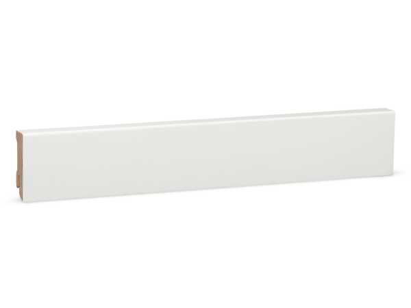 Modern Kiefer Massivholz - weiß lackiert RAL9010 (16x50mm)