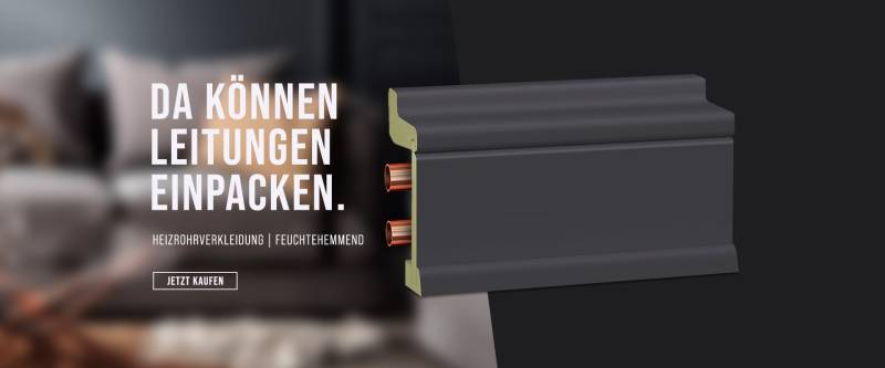 Feuchtraum Heizungsrohrverkleidung MDF, anthrazit